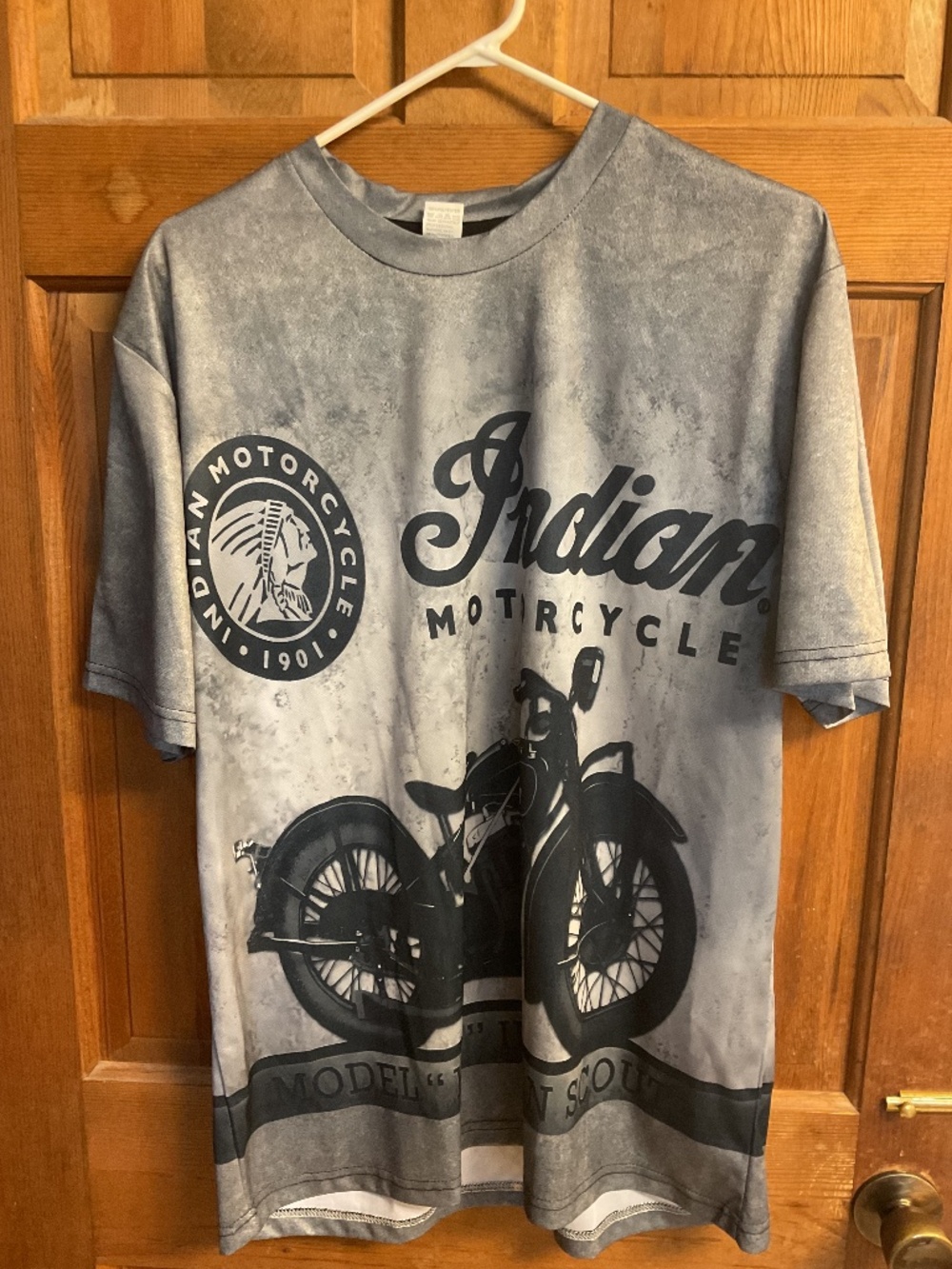 Men's Indian Motorcycle Long Sleeve Polyester Shirt XL Model "101" Indian Scout